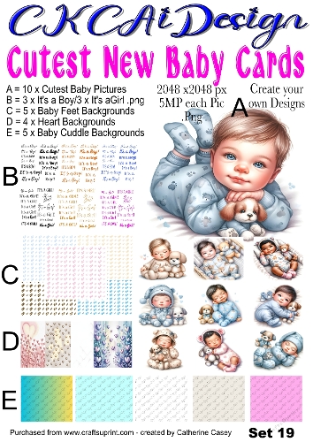 Cutest New Baby Cards Set 19