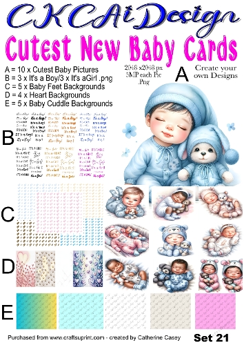 Cutest New Baby Cards Set 21