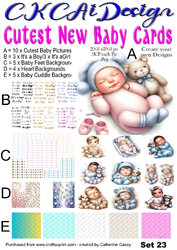 Cutest New Baby Cards Set 23