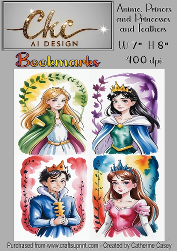 Anime, Princes  and Princesses and Feathers W 7  H 8 400 dpi - 0031