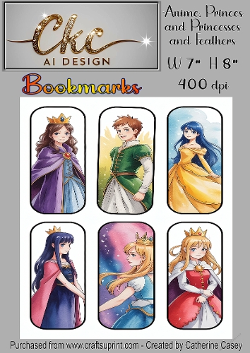 Anime, Princes  and Princesses and Feathers W 7  H 8 400 dpi - 0041
