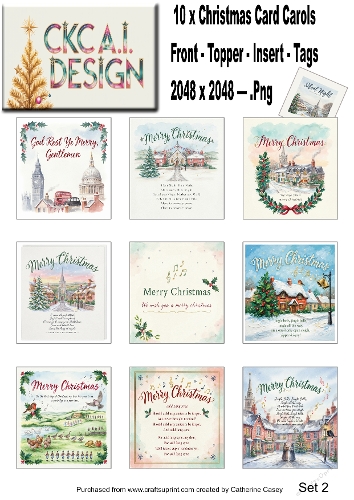Christmas Carols in Watercolour – Traditional Festive Carols Collection - Set 2