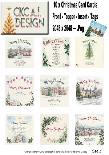 Christmas Carols in Watercolour – Traditional Festive Carols Collection - Set 3