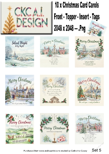 Christmas Carols in Watercolour – Traditional Festive Carols Collection - Set 5
