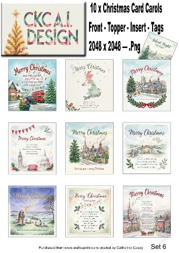 Christmas Carols in Watercolour – Traditional Festive Carols Collection - Set 6