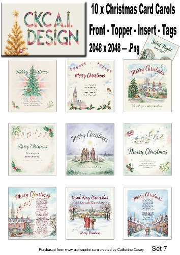 Christmas Carols in Watercolour – Traditional Festive Carols Collection - Set 7
