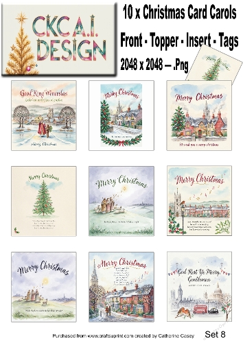 Christmas Carols in Watercolour – Traditional Festive Carols Collection - Set 8
