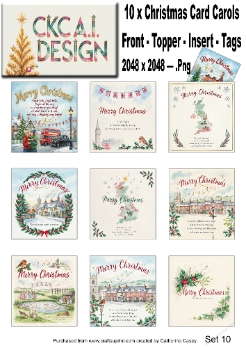 Christmas Carols in Watercolour – Traditional Festive Carols Collection - Set 10