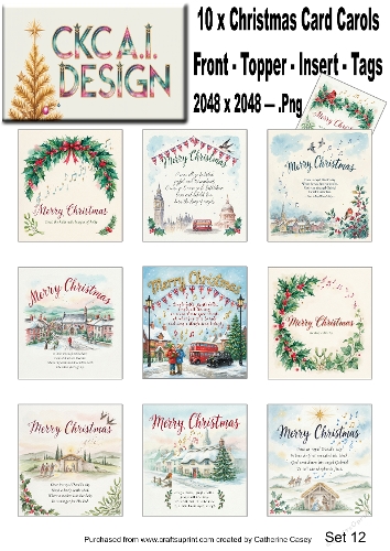 Christmas Carols in Watercolour – Traditional Festive Carols Collection - Set 12