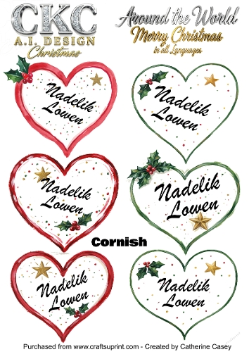 Christmas Hearts – Around the World Collection - Cornish