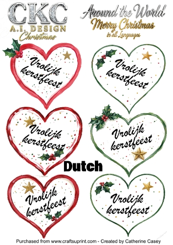 Christmas Hearts – Around the World Collection - Dutch