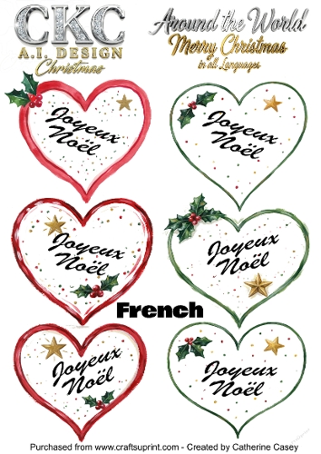 Christmas Hearts – Around the World Collection - French