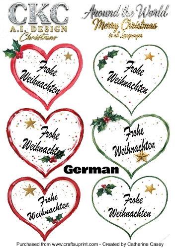 Christmas Hearts – Around the World Collection - German