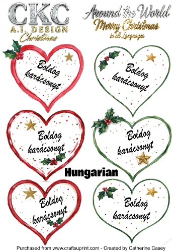 Christmas Hearts – Around the World Collection - Hungarian