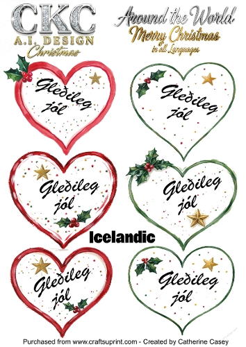 Christmas Hearts – Around the World Collection - Icelandic