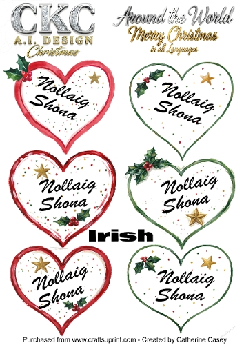 Christmas Hearts – Around the World Collection - Irish