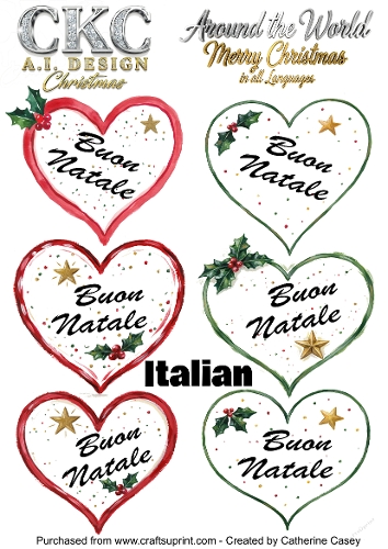 Christmas Hearts – Around the World Collection - Italian