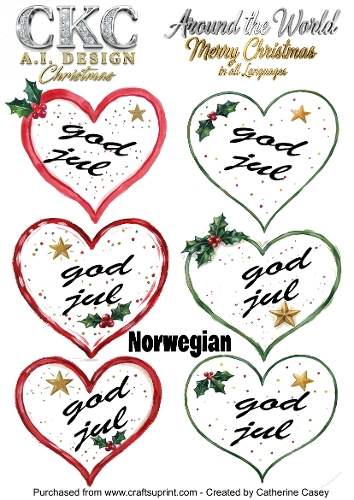 Christmas Hearts – Around the World Collection - Norwegian