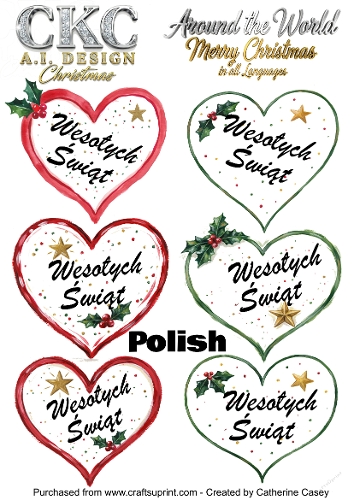 Christmas Hearts – Around the World Collection - Polish