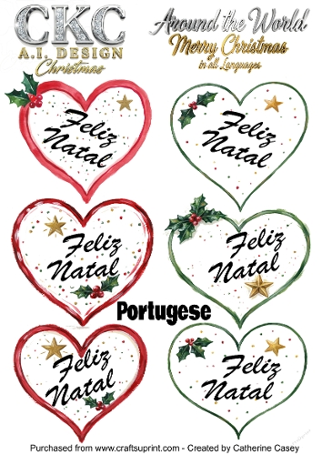 Christmas Hearts – Around the World Collection - Portugese