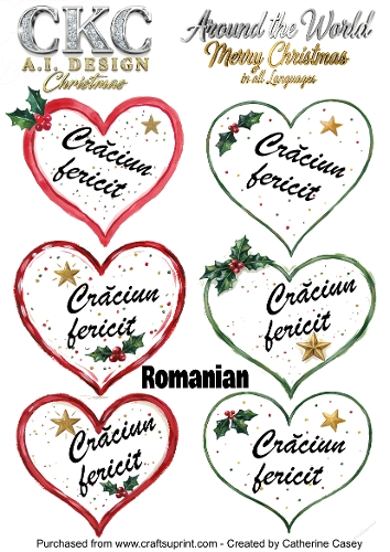 Christmas Hearts – Around the World Collection - Romanian