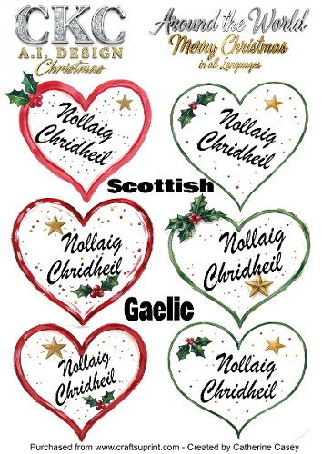Christmas Hearts – Around the World Collection - Scottish Gaelic