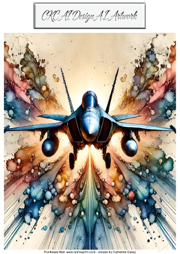 AI Fighter Jet – Abstract Flight Explosion