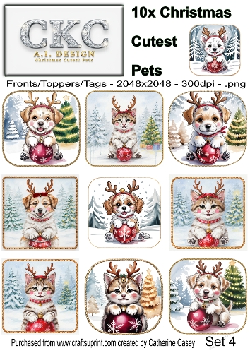 AI Christmas Cutest Pets – Festive Puppies & Kittens - 4