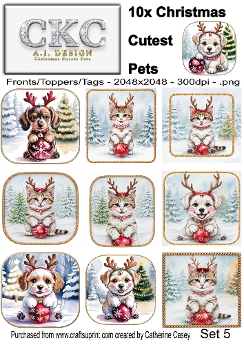 AI Christmas Cutest Pets – Festive Puppies & Kittens - 5