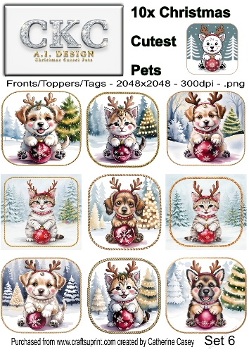 AI Christmas Cutest Pets – Festive Puppies & Kittens - 6