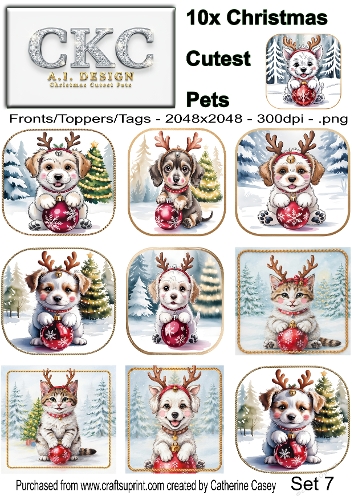 AI Christmas Cutest Pets – Festive Puppies & Kittens - 7
