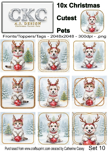 AI Christmas Cutest Pets – Festive Puppies & Kittens - 10