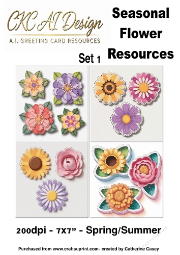 50 AI Seasonal Flower Resources – Spring & Summer Floral Collection - Spring and Summer - Set 1
