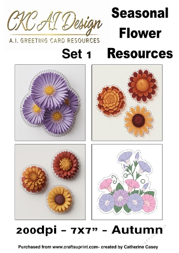 30 AI Seasonal Flower Resources – Autumn Floral Collection