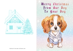No Cut Just Print Christmas Cards