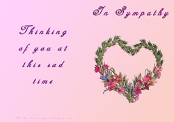 No Cut Just Print Sympathy Card