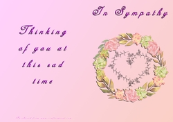 No Cut Just Print Sympathy Card