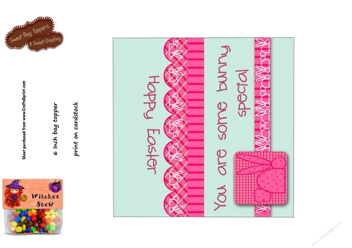 Some Bunny Special 6 Inch Easter Treat Bag Toppers