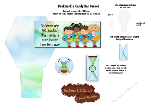 Children Are Like Books... Bookmark And Card Bar Card