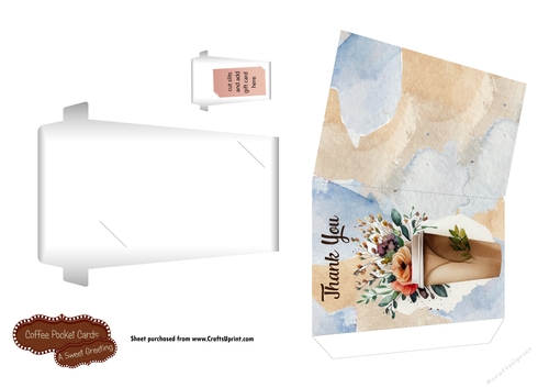 Thank You Coffee Gift Card Holder 