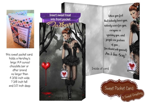 Printable Too Sexy Pocket Card For Large Candy Bar 