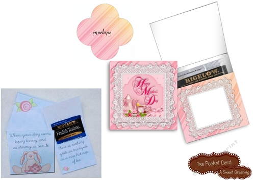 Printable Happy Mothers Day Pocket Card With Envelope 