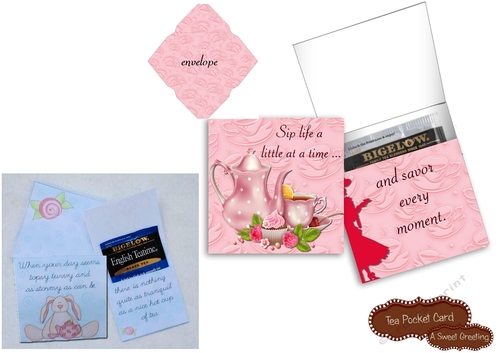 Printable Savor Life Pocket Card With Envelope 