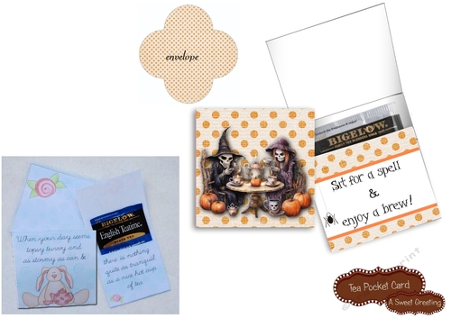 Printable Sit For A Spell Halloween Pocket Card With Envelope 
