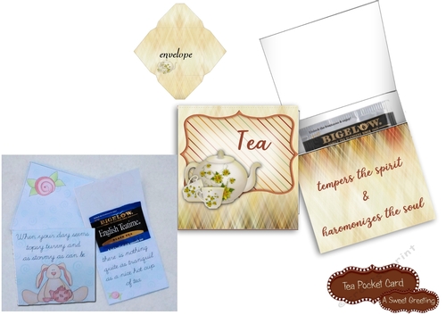 Printable Tea Tempers The Spirit Pocket Card With Envelope 