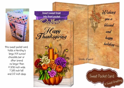 Blessed Thanksgiving Candy Bar Pocket Card