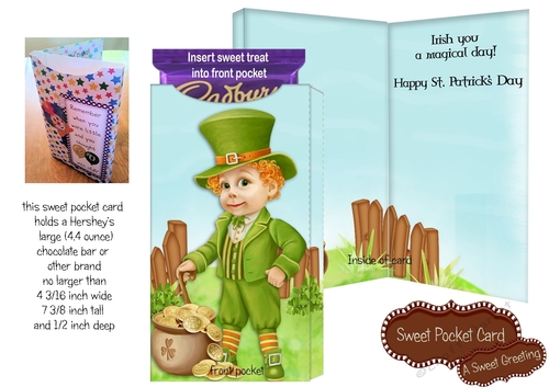 Irish You A Magical Day Large Candy Bar Card