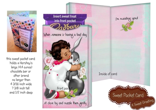  Im Nuzzling You Large Candy Bar Pocket Card (medium skin tone)
