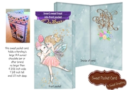 Easter Bunny Dance Large Candy Bar Card (light skin tone)