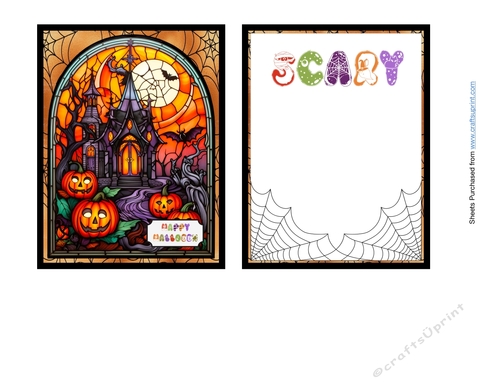 Happy Halloween Stained Glass Mini Kit